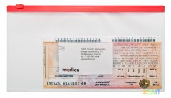 Папка на молнии ZIP Бюрократ -BPM6AYEL полипропилен 0.15мм карм.для визит. цвет молнии желтый Travel формат