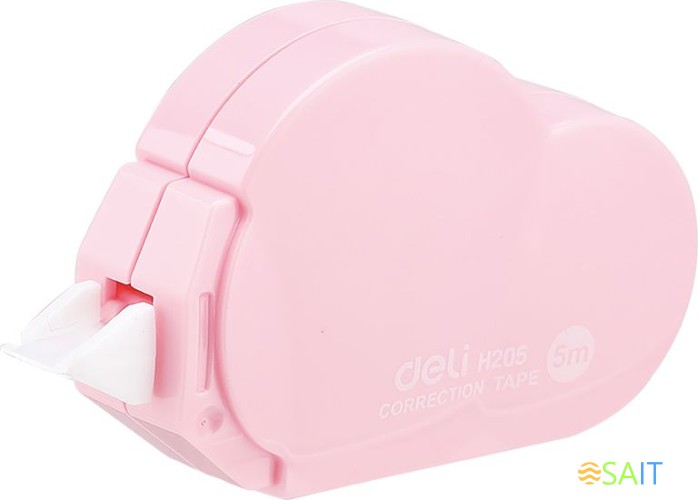 Лента коррект. Deli EH20501 5мх5мм ассорти корпус белый блистер