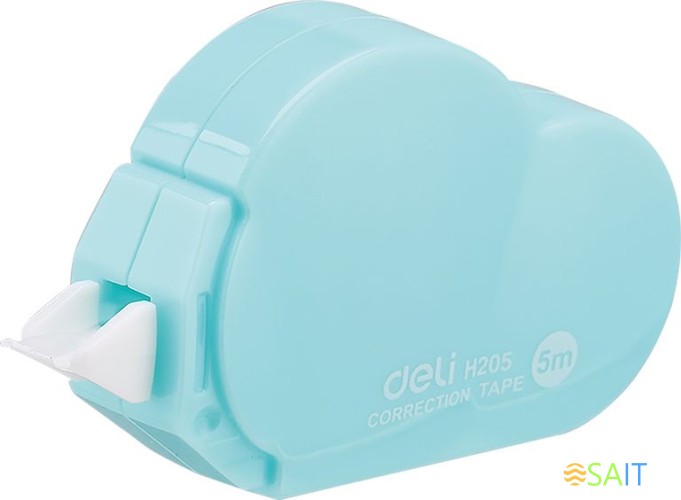 Лента коррект. Deli EH20501 5мх5мм ассорти корпус белый блистер