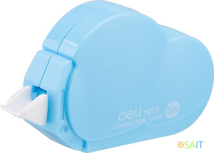 Лента коррект. Deli EH20501 5мх5мм ассорти корпус белый блистер