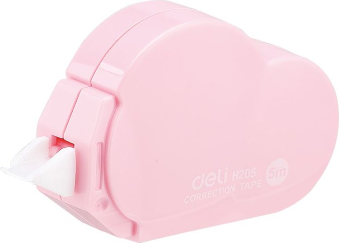 Лента коррект. Deli EH20501 5мх5мм ассорти корпус белый блистер