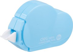 Лента коррект. Deli EH20501 5мх5мм ассорти корпус белый блистер