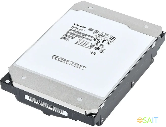 Жесткий диск Toshiba SAS 3.0 18TB MG09SCA18TE Server Enterprise Capacity 512E (7200rpm) 512Mb 3.5" Bulk