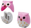 Точилка для карандашей ручная Silwerhof Owl Солнечная коллекция 2 отверстия пластик ассорти коробка