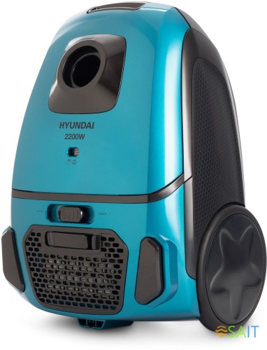 Пылесос Hyundai HYV-B4990 2220Вт бирюзовый/черный (в компл.:1мешок)