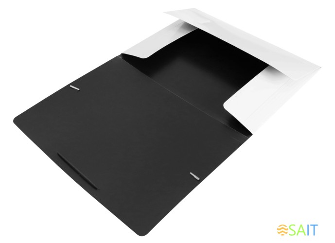 Папка на резинке Бюрократ DeLuxe DL510MILK A4 пластик кор.30мм 0.7мм молочный