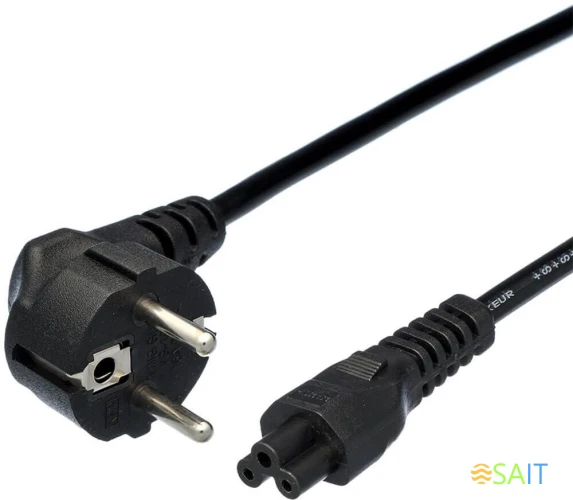 Кабель AdAC IEC C5 IEC 320 C5 CEE 7/7 1.8м черный