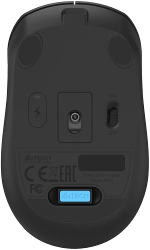 Мышь A4Tech Fstyler FG15C Air2 черный оптическая 1200dpi беспров. USB для ноутбука 3but (FG15C AIR2 BLACK)