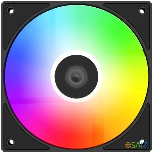 Вентилятор для корпуса ID-Cooling AS-120-К ARGB 120х120x25 черный 4-pin 27.2дБ (AS-120-ARGB-K) Ret