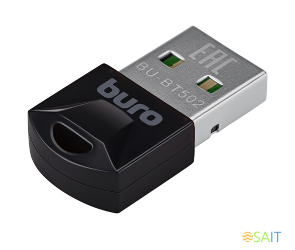 Адаптер USB Buro BU-BT502 BT5.0+EDR class 1.5 20м черный