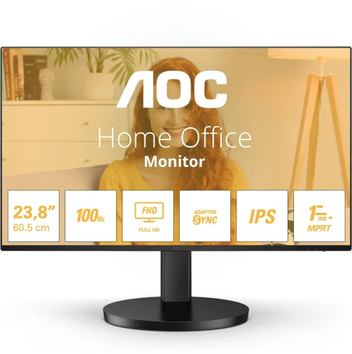 Монитор AOC 27" Basic-Line 27B3HA2 черный IPS LED 1ms 16:9 HDMI M/M матовая 250cd 178гр/178гр 1920x1080 100Hz VGA FHD 3.4кг
