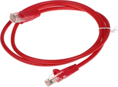 Патч-корд Buro UTP 4 пары cat.5E CCA molded 1м красный RJ-45 (m)-RJ-45 (m) (UTP-5E-1M-R)