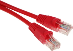 Патч-корд Buro UTP 4 пары cat.5E CCA molded 1м красный RJ-45 (m)-RJ-45 (m) (UTP-5E-1M-R)