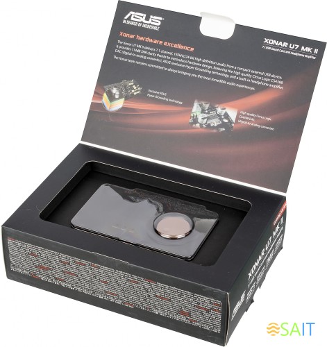 Звуковая карта Asus USB Xonar U7 MK II (C-Media 6632AX) 7.1 Ret