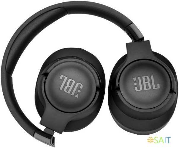 Гарнитура мониторные JBL Tune 760NC 1.2м черный беспроводные bluetooth оголовье (JBLT760NCBLK)