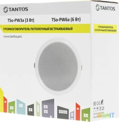 Громкоговоритель Tantos TSo-PW3a потолочный 3Вт белый (00-00026404)