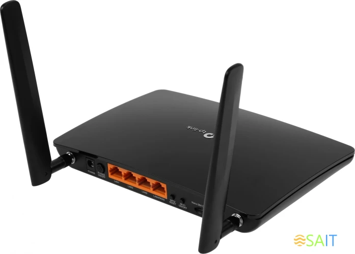 Роутер беспроводной TP-Link Archer MR550 AC1200 10/100/1000BASE-TX/4G cat.6 черный