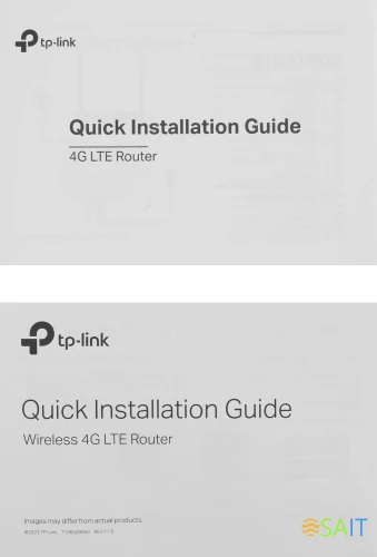 Роутер беспроводной TP-Link Archer MR550 AC1200 10/100/1000BASE-TX/4G cat.6 черный