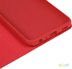 Чехол (флип-кейс) BoraSCO для Samsung Galaxy A03 Core красный (40948)