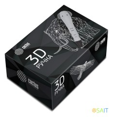 Ручка 3D Cactus CS-3D-PEN-G-SL PLA ABS серый