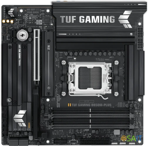 Материнская плата Asus TUF GAMING B850M-PLUS SocketAM5 AMD B850 4xDDR5 mATX AC`97 8ch(7.1) 2.5Gg RAID+HDMI+DP