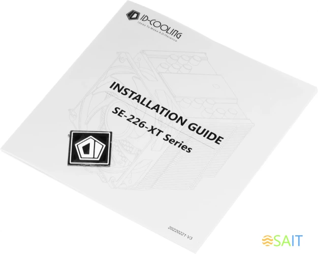 Устройство охлаждения(кулер) ID-Cooling SE-226-XT Soc-AM5/AM4/1200/1700/1851 черный 4-pin 15-35dB Al+Cu 250W 1300gr Ret (SE-226-XT BLACK)