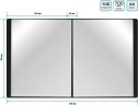 Папка с 100 прозр.вклад. Silwerhof Eco SE-V100BLK A4 пластик 0.7мм черный