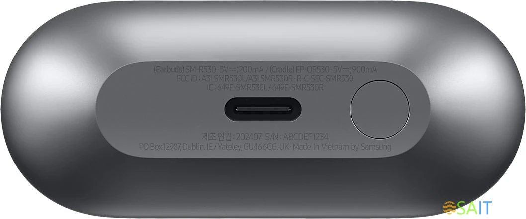 Гарнитура вкладыши Samsung Galaxy Buds 3 серебристый беспроводные bluetooth в ушной раковине (SM-R530NZAACIS)