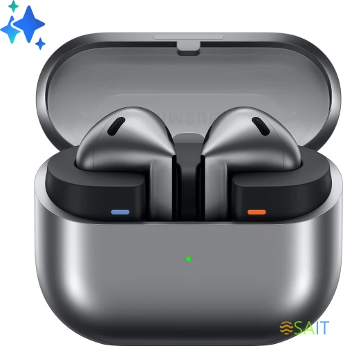 Гарнитура вкладыши Samsung Galaxy Buds 3 серебристый беспроводные bluetooth в ушной раковине (SM-R530NZAACIS)