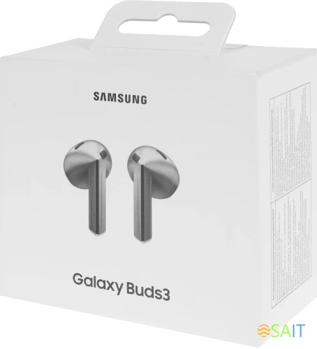 Гарнитура вкладыши Samsung Galaxy Buds 3 серебристый беспроводные bluetooth в ушной раковине (SM-R530NZAACIS)