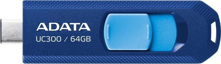 Флеш Диск A-Data 64GB Type-C UC300 ACHO-UC300-64G-RNB/BU USB3.2 синий/голубой