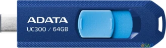 Флеш Диск A-Data 64GB Type-C UC300 ACHO-UC300-64G-RNB/BU USB3.2 синий/голубой