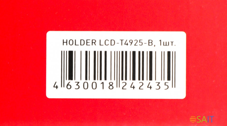 Кронштейн для телевизора Holder T4925-B черный 26"-55" макс.45кг настенный наклон