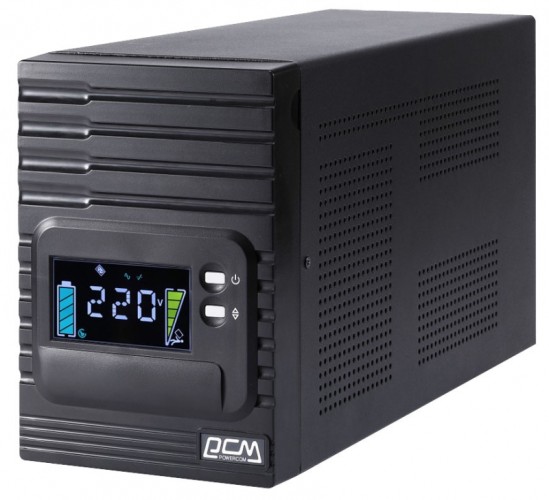 Источник бесперебойного питания Powercom Smart King Pro+ SPT-1000 LCD 800Вт 1000ВА черный Powercom Smart King Pro+ SPT-1000