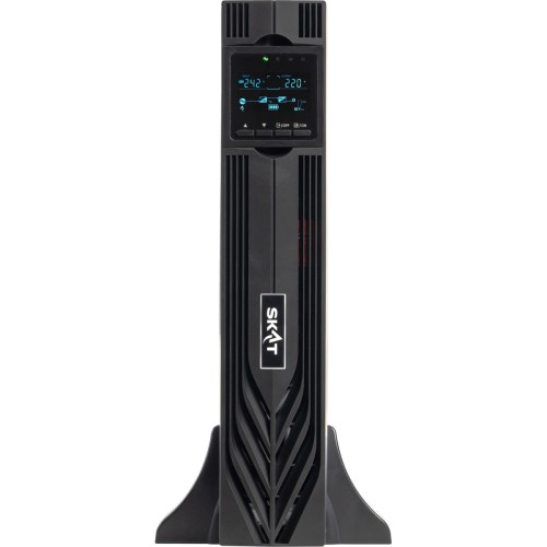 8769 Источник бесперебойного питания SKAT-UPS 2000-RACK-ON-4X9-E P3 2000ВА/2000 Вт, 2U, On-Line, синус, встр. АКБ 48В (4x9Ач), 8хC13, USB, RS232, RS485, параллельный порт, слот для карт (SNMP, реле), EPO, ШхГхВ 440х455х88, масса 22.7 кг БАСТИОН SKAT-UPS 2