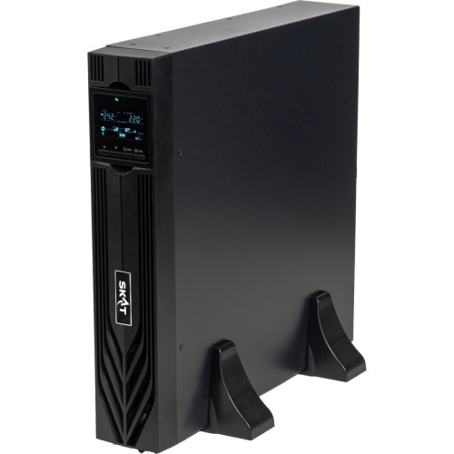 8769 Источник бесперебойного питания SKAT-UPS 2000-RACK-ON-4X9-E P3 2000ВА/2000 Вт, 2U, On-Line, синус, встр. АКБ 48В (4x9Ач), 8хC13, USB, RS232, RS485, параллельный порт, слот для карт (SNMP, реле), EPO, ШхГхВ 440х455х88, масса 22.7 кг БАСТИОН SKAT-UPS 2
