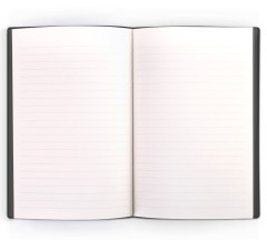 Блокнот Deli 22284BLACK 210х143мм искусст. кожа 96л черный