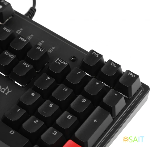 Клавиатура A4Tech Bloody S515R механическая черный USB for gamer LED (подставка для запястий) (S515R FIRE BLACK)