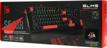 Клавиатура A4Tech Bloody S515R механическая черный USB for gamer LED (подставка для запястий) (S515R FIRE BLACK)