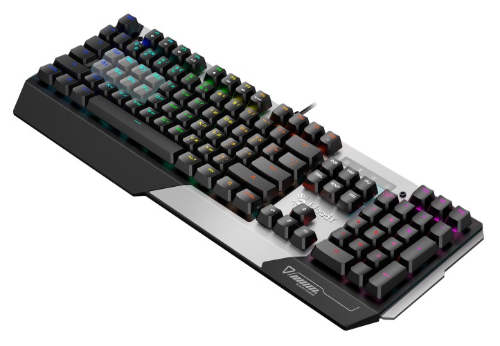 Клавиатура A4Tech Bloody B865N механическая серый/черный USB for gamer LED
