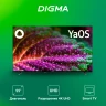 Телевизор LED Digma 55" DM-LED55UBB33 Яндекс.ТВ Frameless Metal черный 4K Ultra HD 60Hz DVB-T DVB-T2 DVB-C DVB-S DVB-S2 USB WiFi Smart TV