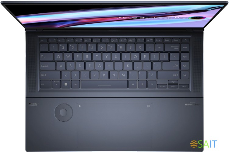 Ноутбук Asus Zenbook Pro 16X OLED UX7602VI-MY073X Core i9 13900H 32Gb SSD2Tb NVIDIA GeForce RTX4070 8Gb 16" OLED Touch 3.2K (3200x2000) Windows 11 Professional black WiFi BT Cam (90NB10K1-M00430)