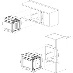 Встраиваемый духовой шкаф KORTING Korting OKB 9261 CPGN