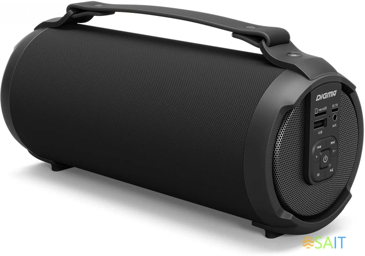 Колонка порт. Digma D-PS1520 черный/черный 16W 1.0 BT 10м 1500mAh (SP1520B)