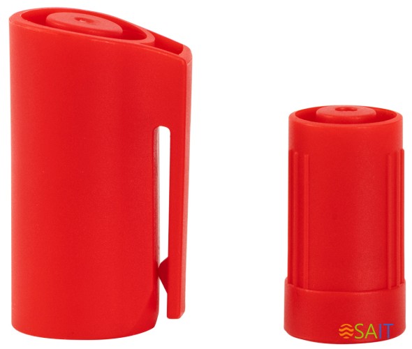 Маркер перманентный Deli EU72-RD двойной пиш. наконечник 1-5мм красный