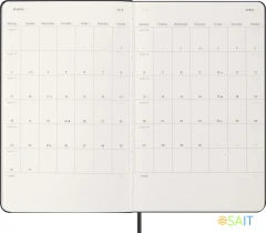 Еженедельник Moleskine CLASSIC WKLY VERTICAL Large 130х210мм 144стр. черный