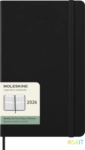 Еженедельник Moleskine CLASSIC WKLY VERTICAL Large 130х210мм 144стр. черный