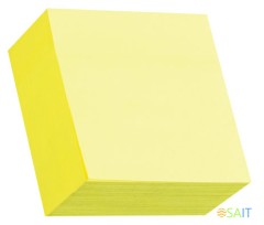Блок самоклеящийся бумажный Stick`n 21010 76x76мм 400лист. 70г/м2 неон желтый