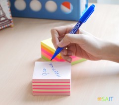 Блок самоклеящийся бумажный Stick`n 21010 76x76мм 400лист. 70г/м2 неон желтый