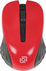 Мышь Оклик 545MW черный/красный оптическая 1600dpi беспров. USB для ноутбука 4but (368631)